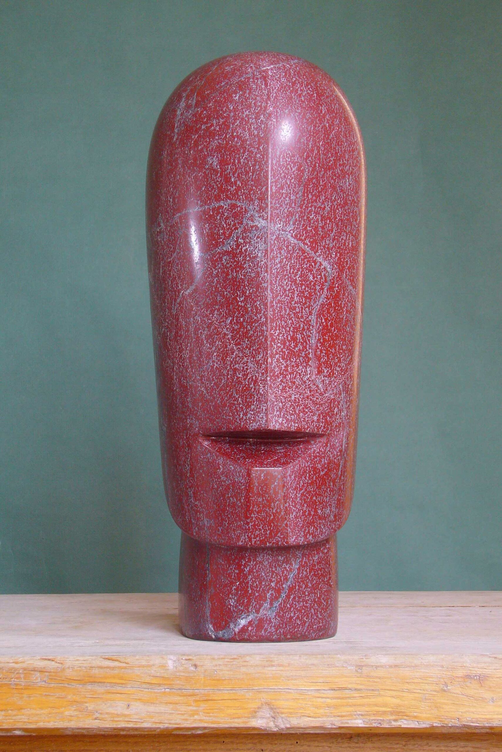 5. Ezechiel, 2006, marbre Rosso Laguna, h 38 cm ‘Je mettrai en vous mon esprit’ Ez 36,27
