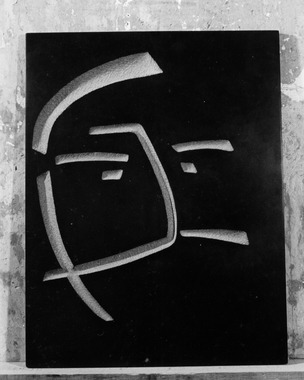 4. Doute, 1994, marbre noir de Volos, 65x50cm