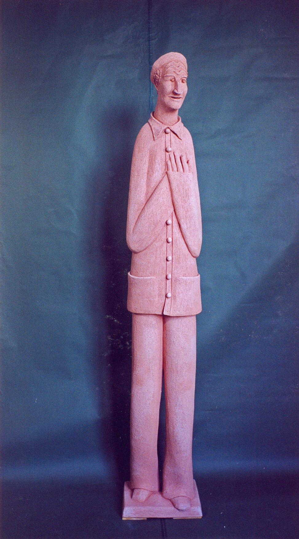 6 Pantalone, 1998-2000, terre cuite chamottée, pièce unique h.173cm