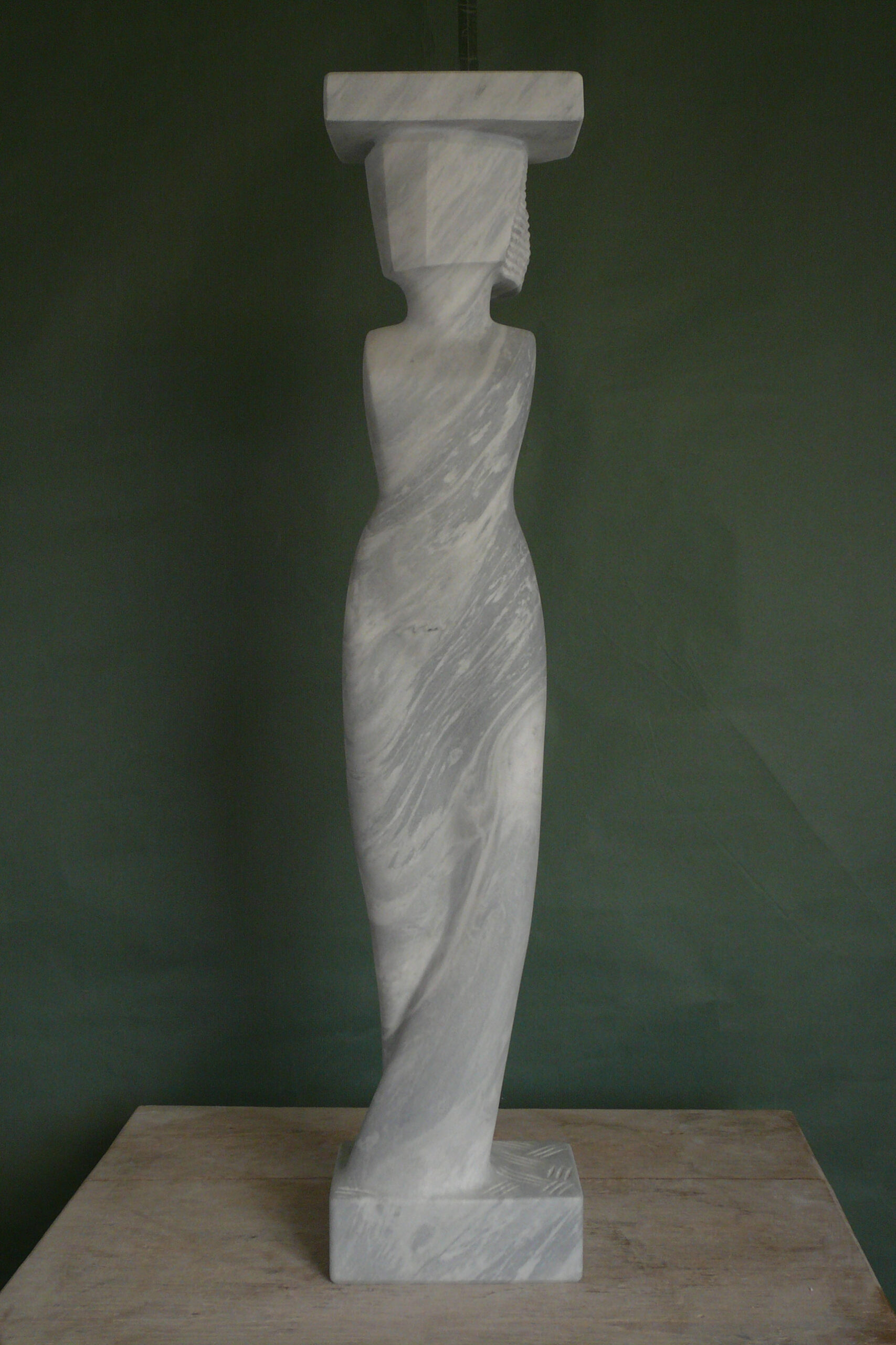 15 ,Pénélope, 2008, marbre Bardiglio de Carrare, h 82cm