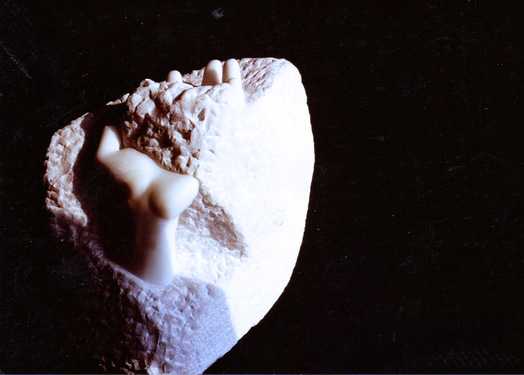 2 Etude de main, 1983, marbre statuaire de Carrare, h 27 cm, collection privée